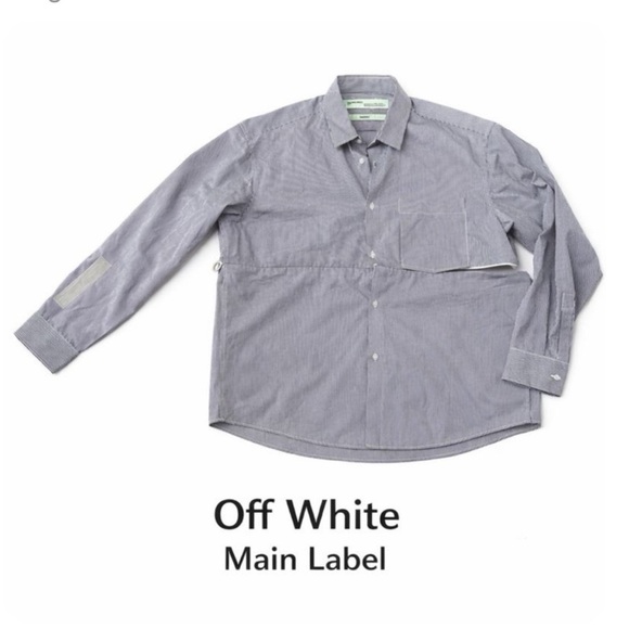 Off-White Tops - Authentic Off-White Main Label Virgil Abloh 2013 runway collection shirt